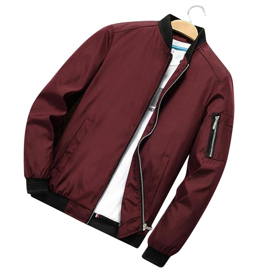 Autumn Winter Fashion Temperament Men's Jacket Stand Collar Youth Men's Slim Coat