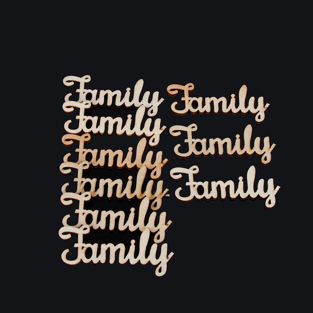 10Pieces Alphabet Home Decor Tree Crafts Wooden Letters Decorations DIY Family Word