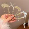 Headdress Pearl Pendant HairClip U-shaped U-shaped Hairpin New Pearl Hairpin Women Girl