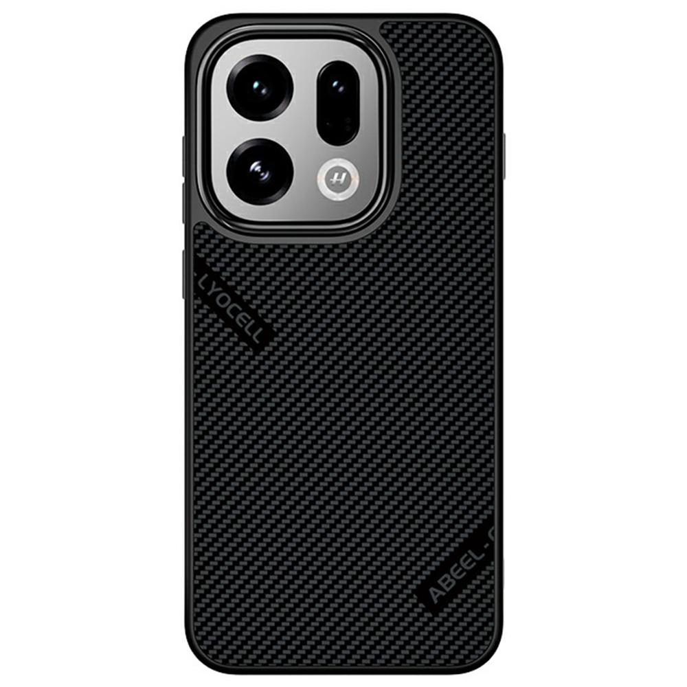 Серия ABEEL CF-Lyocell для Oppo Find X9 5G Магнитный чехол Микрофибра + ПК + E-TPU Чехол для телефона