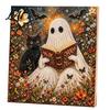Dark Aesthetic Crafting Halloween Faux Pearl Art DIY Kit Spooky Cute 3D Beads Painting Crafts Diamond Kit for Adults Beginners Seasonal Wall