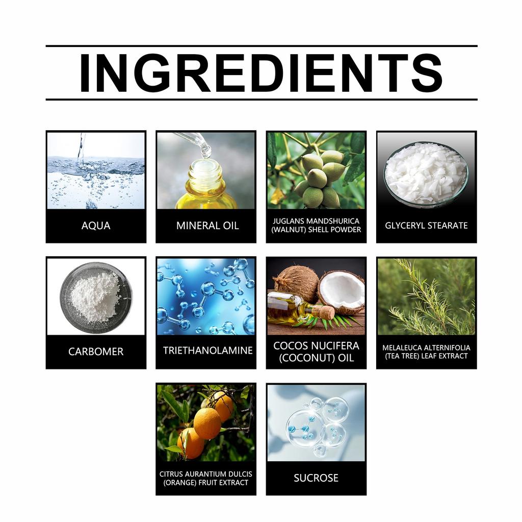 Крем-скраб для лица Facial Glow Exfoliator Увлажняющий и отшелушивающий скраб для тела, лица, рук, ног, питает кожу, глубоко очищает 114 г