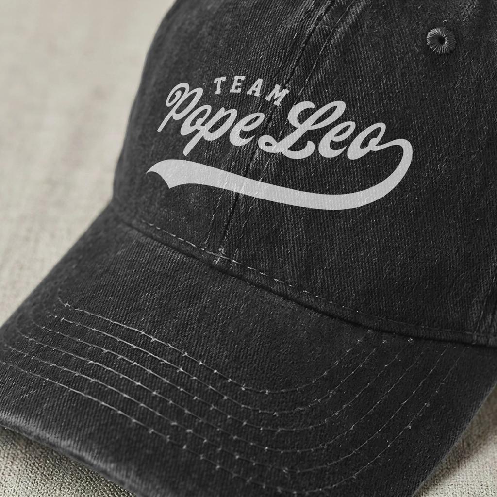 Винтажная Бейсболка Команды Папы Льва Xiv Неструктурированная Унисекс Потертая Хлопковая Кепка Snapback Кардинал Роберт Прево Подарок Кепки