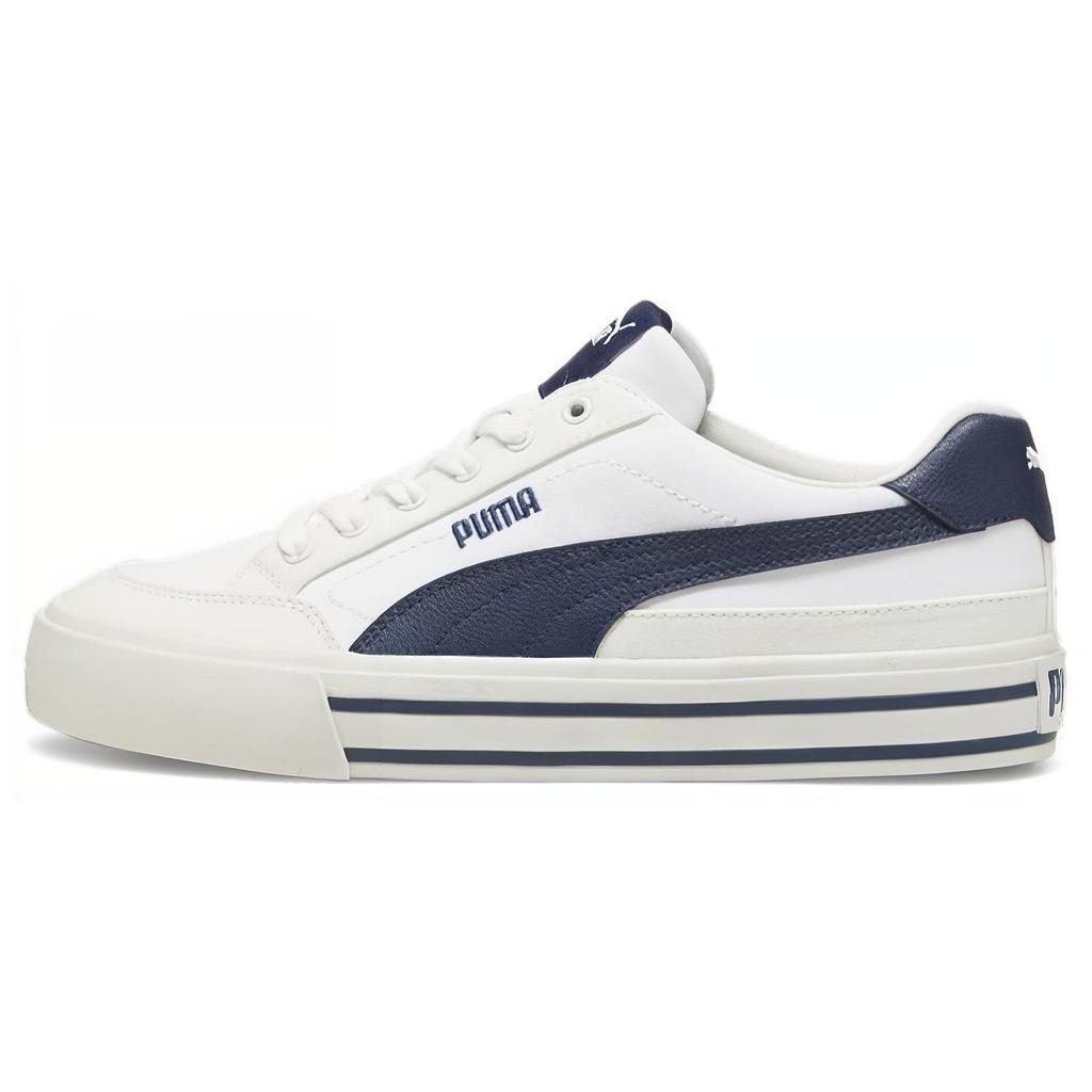 Puma Court Classic Low Top Sneakers Unisex Sneakers White Blue 396353-04