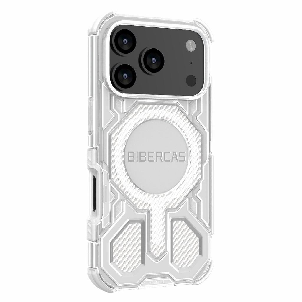 BIBERCAS J-16 Transparent Series For iPhone 17 Pro Case Compatible with MagSafe TPU+PC Phone Cover