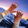Winter Fingerless Elastic Stretch Knitted Writing Gloves, One-Piece Design