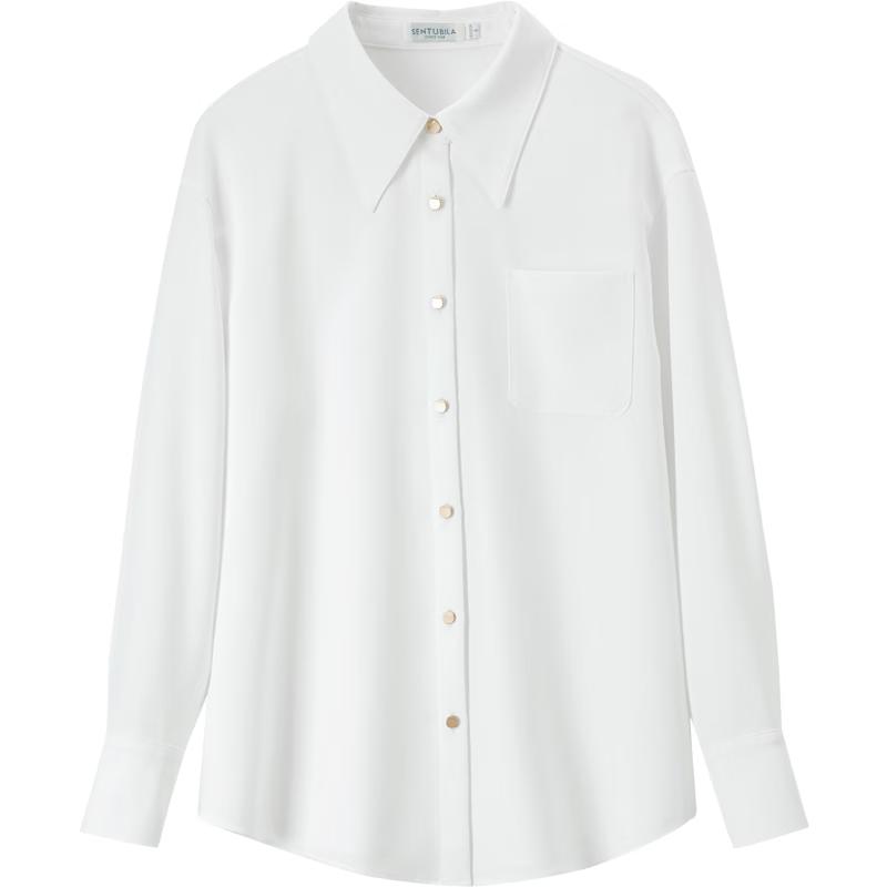 Женская рубашка SHANGDOUBILA с длинным рукавом в стиле business casual