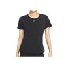 Nike Dri-Fit Training Sports Быстросохнущая футболка с короткими рукавами и круглым вырезом Женские топы Черные DD0619-010