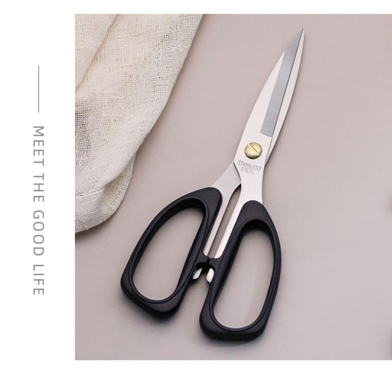 Бытовые ножницы ручной работы из нержавеющей стали, легкие острые офисные ножницы