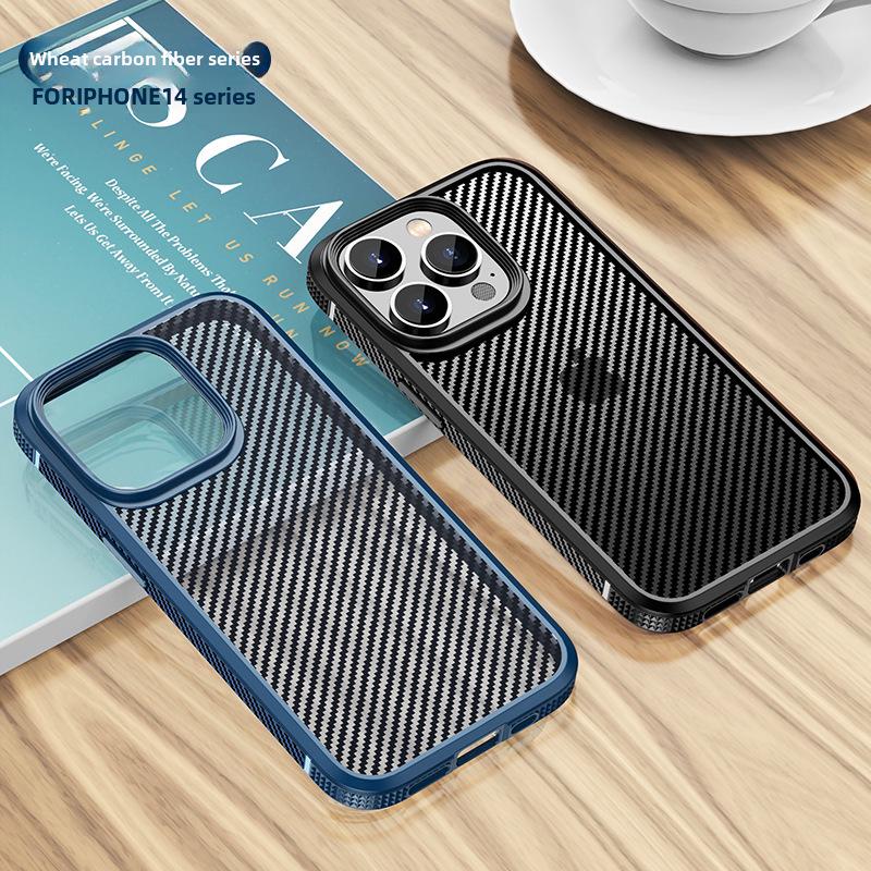 Защитный чехол из углеродного волокна для iPhone 14/15 Pro Max от падений