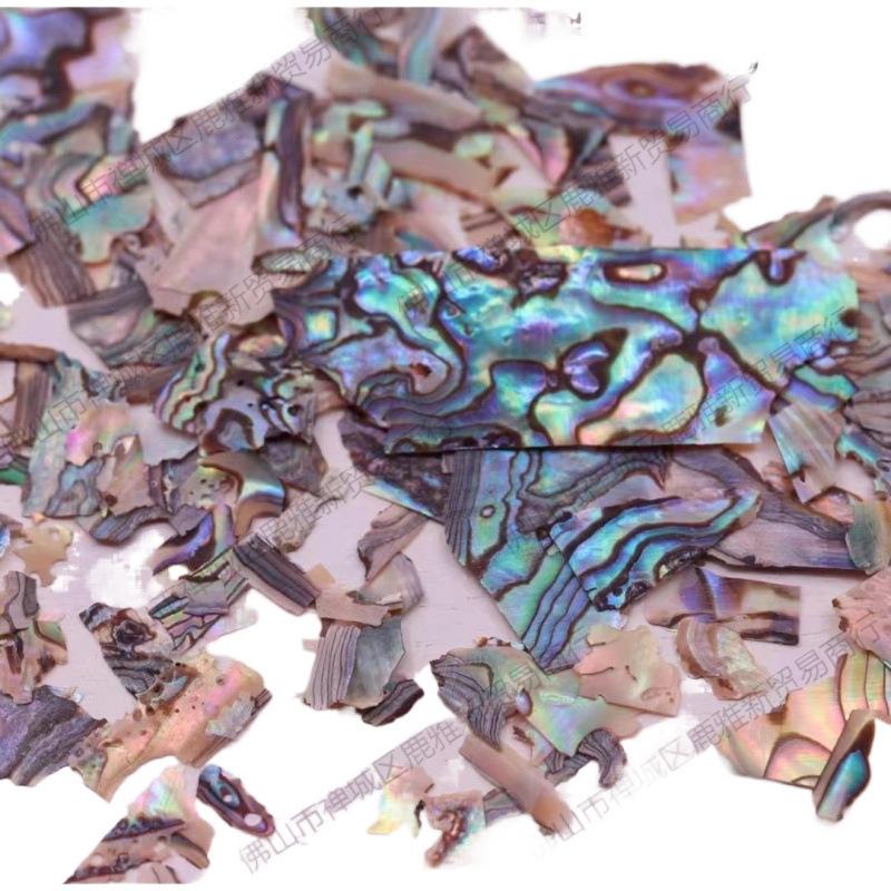 Тонкая перламутровая лаковая посуда из раковины абалона для DIY-маникюра и коллажных инкрустаций