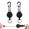 Набор из 2 брелоков с эластичной катушкой, тип ключа, максимальное количество потерянных металлических подвесных имен для использования на открытом воздухе, цвета несколько [DMEEK] Карабин, катушка,