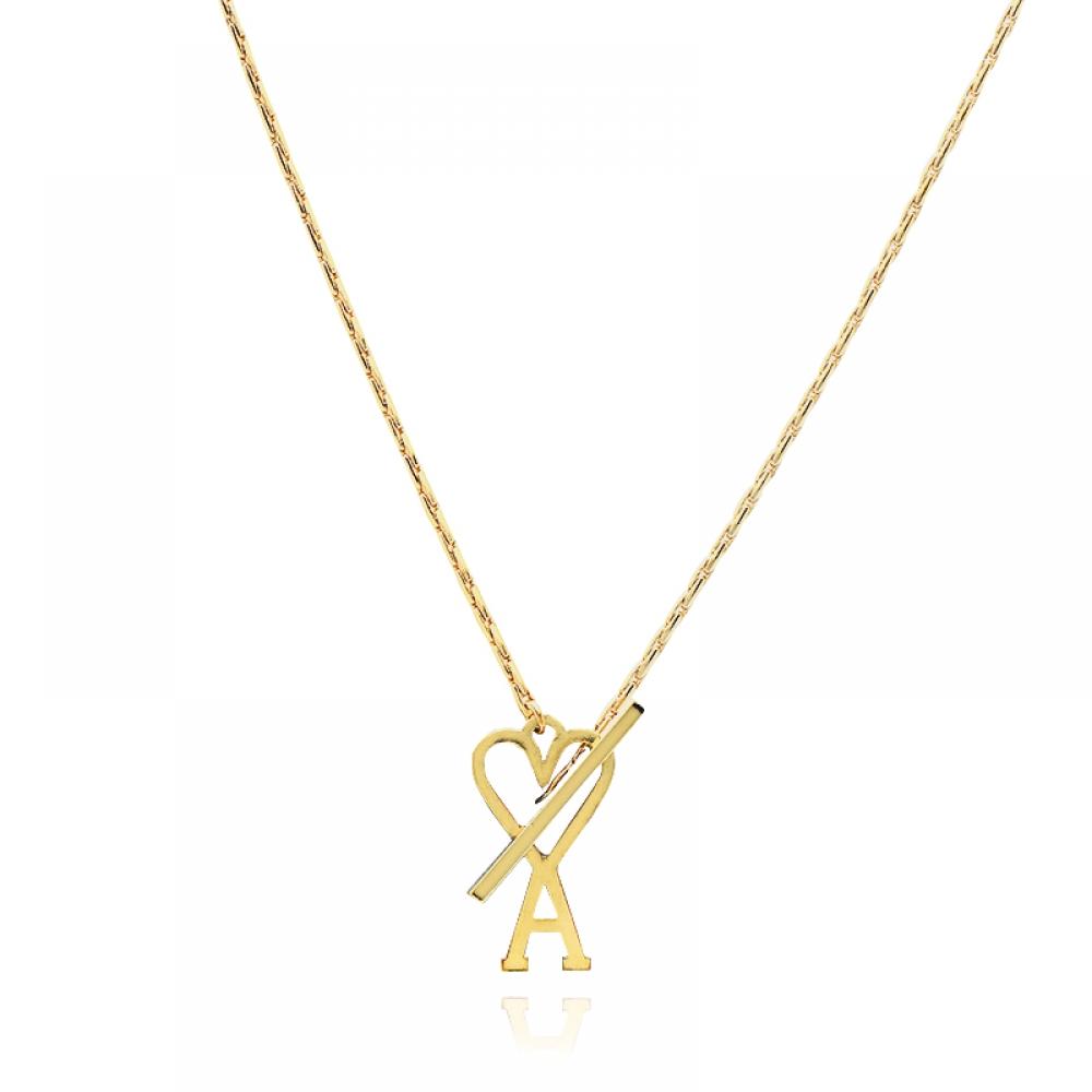 Ami Ujw916 361 902 Ami De Coeur Цепочка с логотипом-сердцем