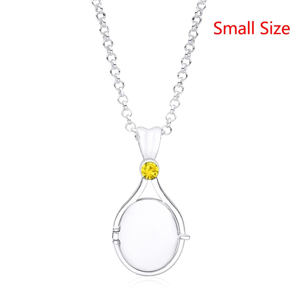 H2o Openable Metal Shell Pendant Necklace Silver Color with Crystal Mermaid Tv Movies Jewelry for Women Girls Cute Necklaces