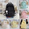 Simple Color Solid Lace Bow Design Student Backpack For School And Use Daily