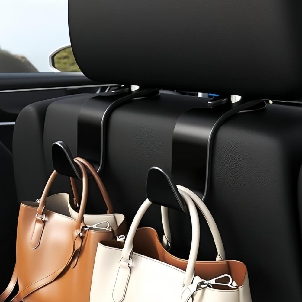 10pcs Car Headrest Plastic Hooks Seat Back Storage Hanger Multifunctional Auto Interior Hooks Hidden Fit Automobile Accessories