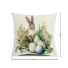 Новая милая наволочка на подушку-диван с пасхальным кроликом и принтом на молнии, мягкая полиэстеровая наволочка для гостиной