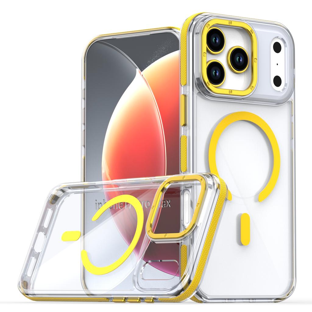 New Transparen For Magsafe Magnetic Phone Case For iPhone 17 Pro Max 17Pro 17Air 12 13 14 15 16 Pro Max 16e Shockproof Cover