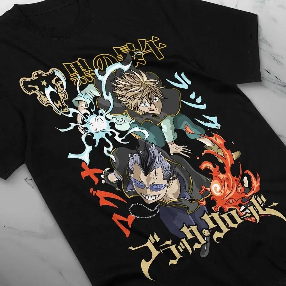 Anime Magic Knights Black Clover Black TShirt