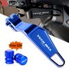 LOGO Tech Max TMAX Motorcycle Aluminum Parking Hand Brake Lever For Yamaha TMAX 560 TMAX560 2022 2023