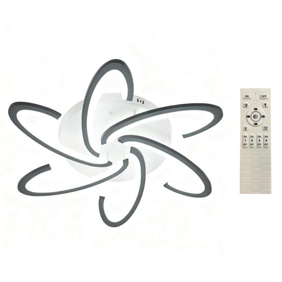 Художественная потолочная лампа в виде цветка, уникальный дизайн лепестков, светодиодный свет для дома, диммируемый современный светильник для декора спальни, гостиной