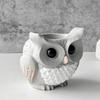 DIY Cartoon Owl Painting Plaster Planter Silicone Mold Handmade Cement Mixed Clay Gypsum Form Garden Flowerpot Molds