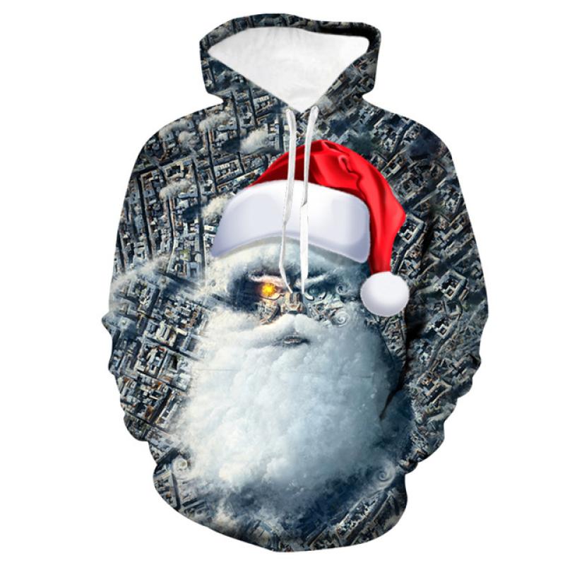 Unisex Christmas Sweatshirt 3D Print Funny Xmas Pullover Men's Hoodie Men Spring Autumn Fashion Casual Jacke Hooded Clothing