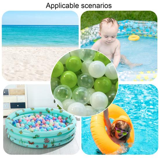 100Pcs Ocean Ball Pit Balls for Toddlers Thicken Crush Proof BPA Free Summer