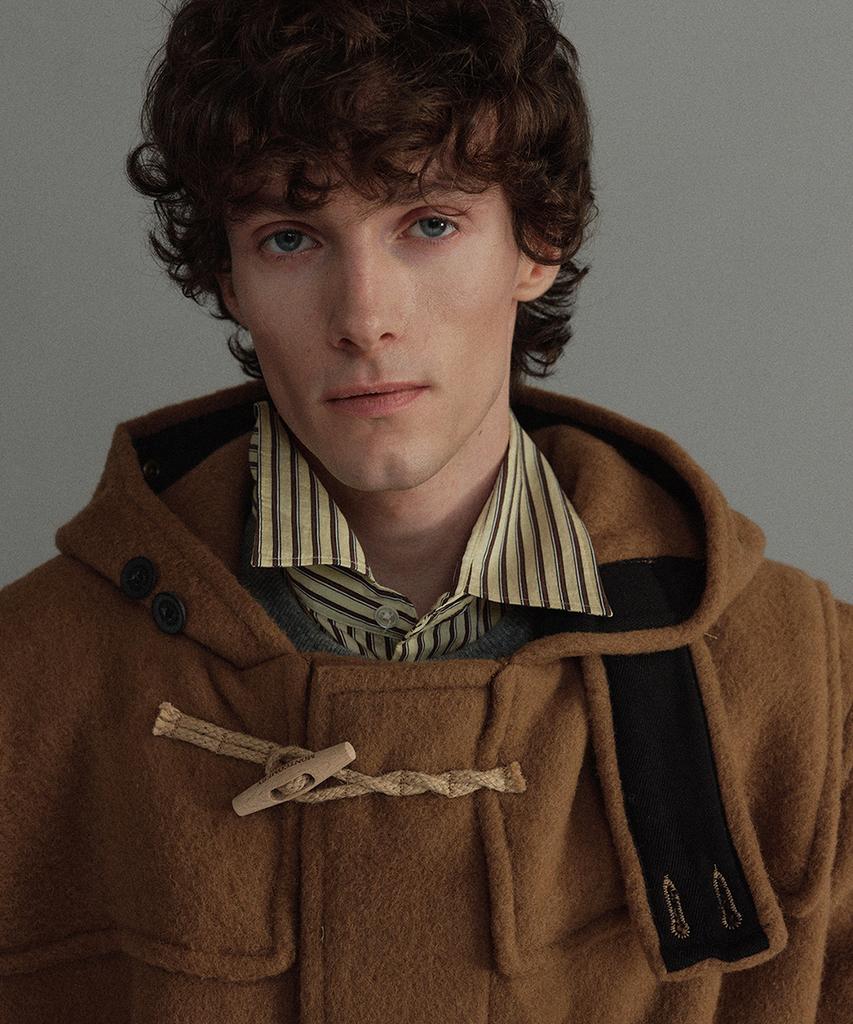 Montgomery Short Original Duffle Coat With Wooden - Camel