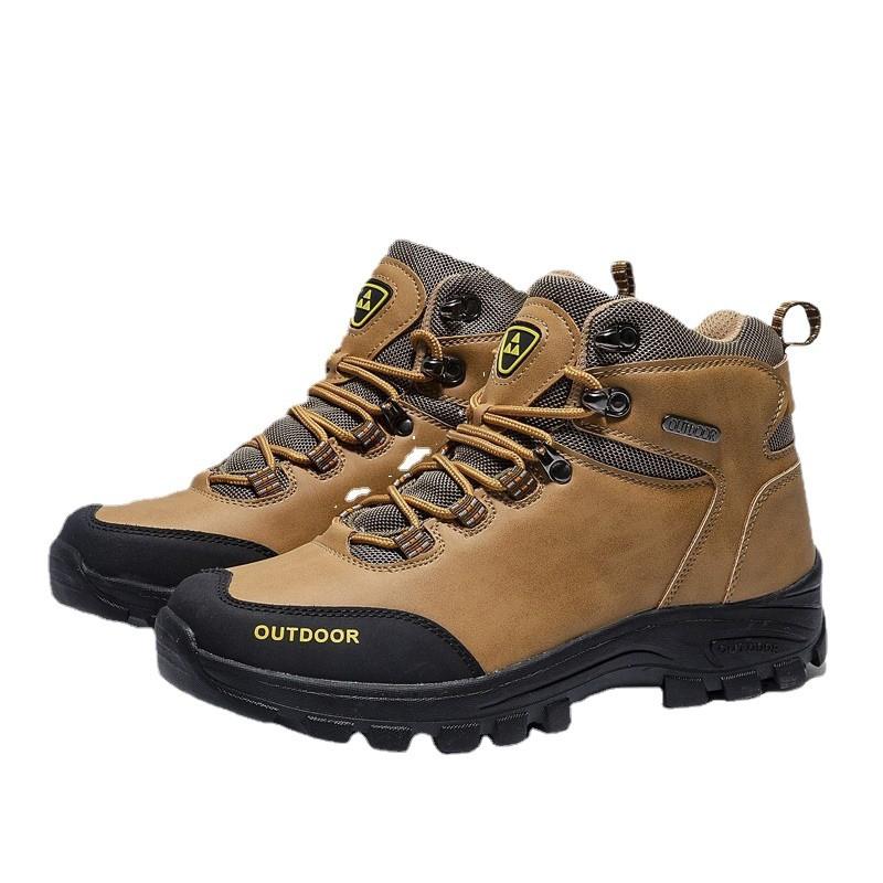 Men's medium and high-top travel shoes Men's spring and autumn new 46 men's shoes Mountaineering camping outdoor hiking shoes