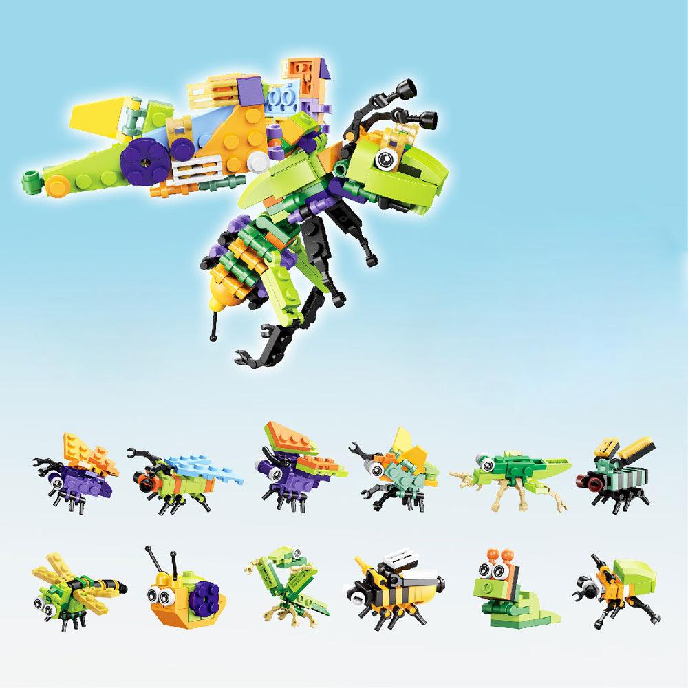 Small Particles Domestic Building Block Transparent Marine Life Toy Compatible Lego Puzzle Assembly Children'S Gift