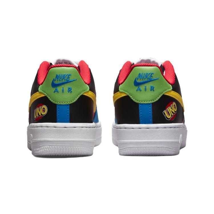 Кроссовки детские UNO x Nike Air Force 1 Low GS 50-летие Белый Желто-лимонный Университетский красный DO6634-100