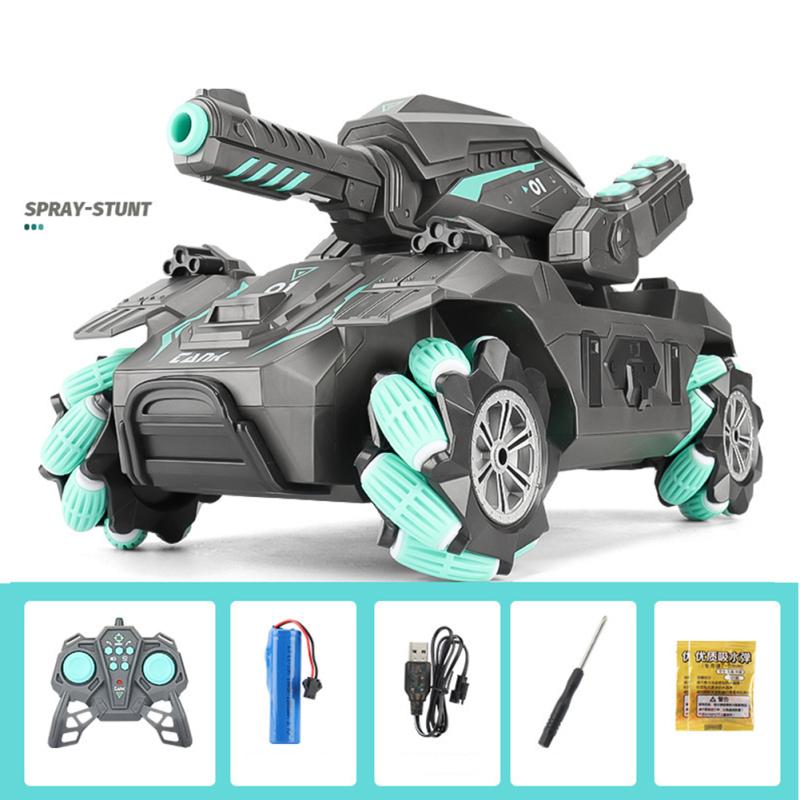 2,4 г Дистанционное управление танк-автомобиль с датчиком жестов, вращение на 360 градусов, дрейф, водяная бомба, игрушечный автомобиль-цистерна для
