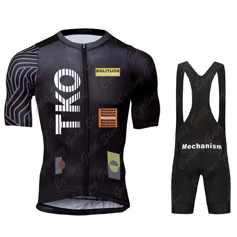 Men's Short Sleeve Cycling Jersey Set and Bib Shorts Pro Race Bicycle Clothing MTB Ropa Maillot Summer Cycling Clothes 2026 TKO