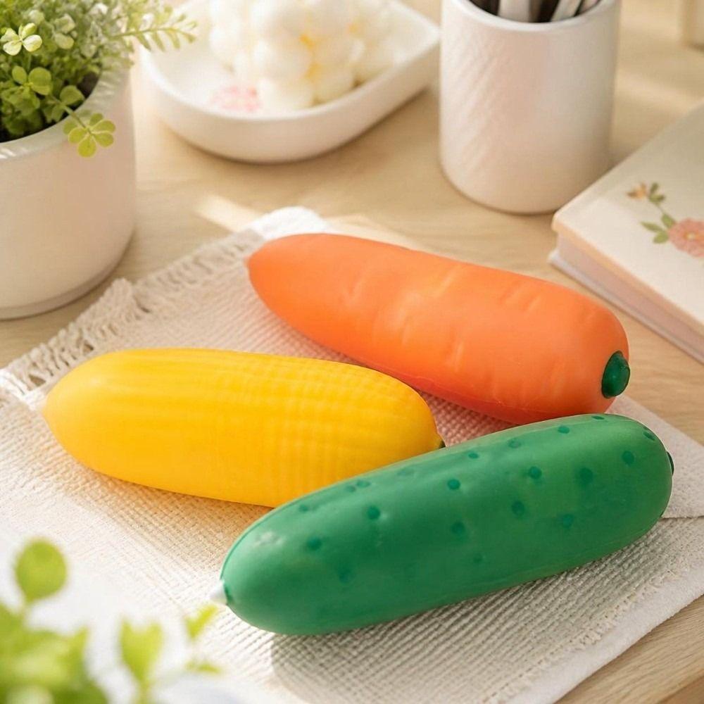 Wax Coating Butter Stick Squishy Toy Anxiety Relief Vegetables Fidget Toy Office Desk Toy