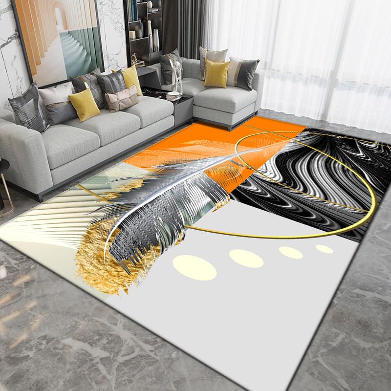 Ковер с принтом для гостиной, большой площади, противоскользящий ковер для спальни, прикроватное одеяло, аксессуары для домашнего декора