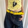 Double-Breasted Women's Belt Y2k Dress Jeans Belt Trendy Wide Waist Belt  Streetwear