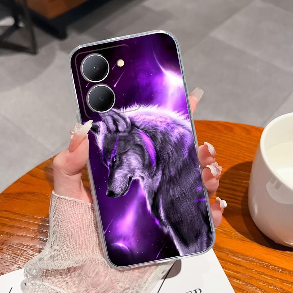 Phone Case For Vivo Z5X Z1 Pro Y77e Y9s Y91C Y83 Y90 Y97 Cover Fashion Starry Sky Phone Bag Shockproof Transparent Matte Soft Silicone For Vivo Bumper