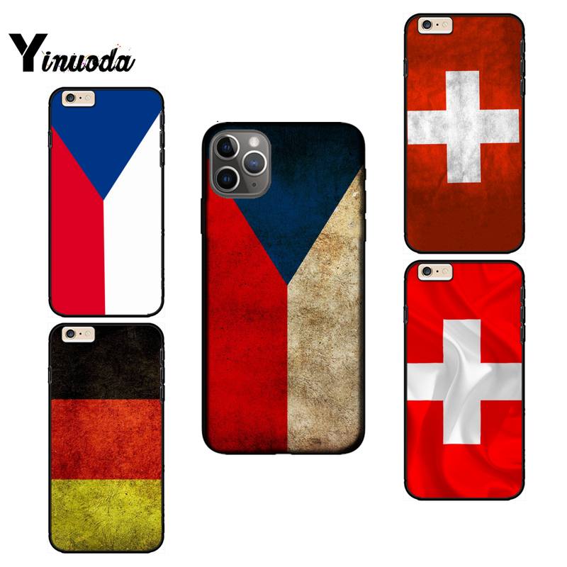 Чехия Швейцария Германия флаг Чехол для телефона для iphone 13 12 8 7 6 6S Plus X XS MAX 5 5S SE XR 11 11 12 pro promax