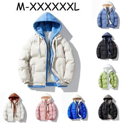 Мужская хлопковая одежда с капюшоном на осень и зиму больших размеров, утепленная теплая хлопковая одежда M-6XL