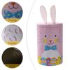 Cute Easter Bunny Tin Box Vintage Storage Gift Box Creative Iron Bucket Ornament  Party Favors