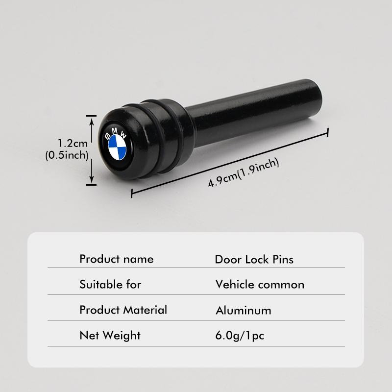 2025 Горячие 2/4 шт. Автомобильные Алюминиевые Штыри Замка Двери Аксессуары для Страховки Безопасности Для BMW E87 E70 E91 E30 G20 E92 E93 E60 E46 E90 G30 E53 X