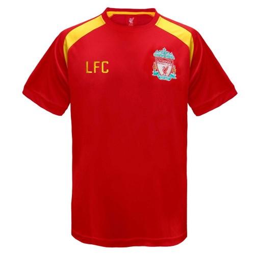 Liverpool FC Mens Contrast Panel Polyester T-Shirt