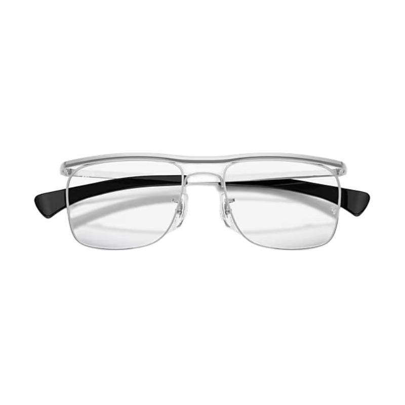 RAYBAN Металлические квадратные оправы для оптических очков по рецепту с логотипом, унисекс, стиль для пары F122 52-18 RB6519M