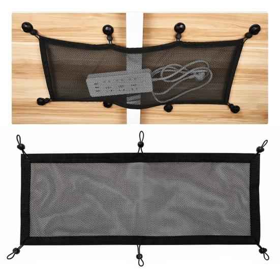 Сетка для укладки кабелей. Сетка для конфиденциальности. Органайзер для шнуров. Проволочная сетка под столом. Большая емкость. Простота установки. Органайзер для шнуров. Сетка для офиса.