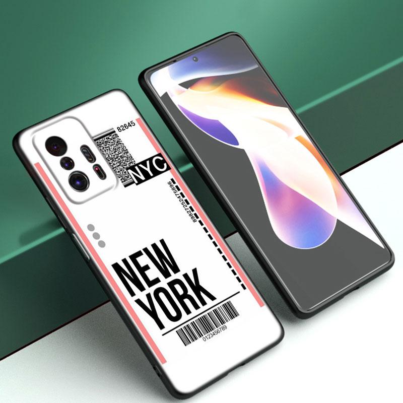 Чехол для телефона с этикеткой для проездного билета «Париж» для Xiaomi Mi A2 8 9 SE Note 10 10T 11 12 Lite 9T 11T 12S 12T Pro A3 6X 12X, черный чехол из ТПУ