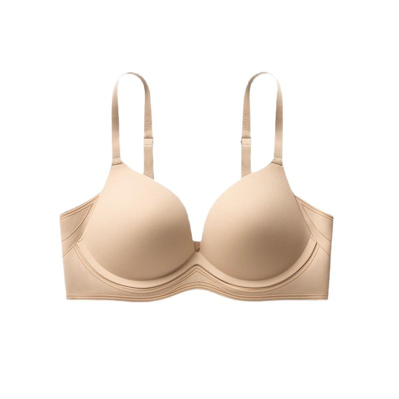 Seamless Push-Up Underwear for Small Chest - Anti-Sagging, Thin Invisible Style, Flesh Color, Summer 2025 Collection