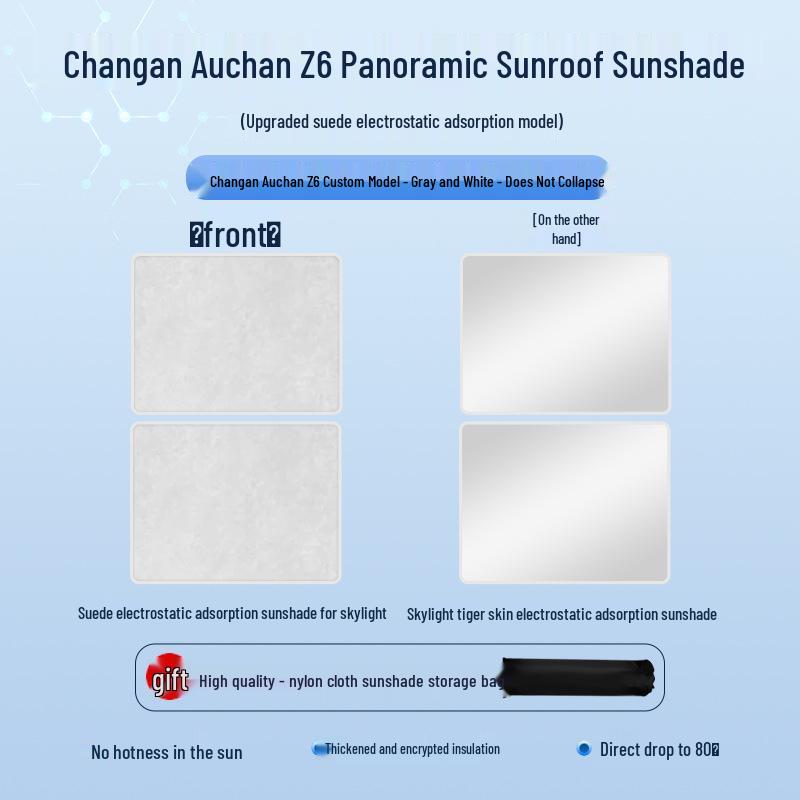 Changan 22 Oshan Z6 Теплоизоляция люка Солнцезащитный козырек – Защита от жары и посторонних глаз