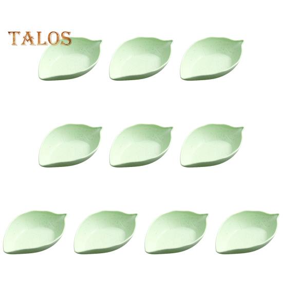 10 шт., блюдо для соуса, пищевая контактная форма, экологически чистая модная портативная форма листа, блюдо для соуса, посуда, инструмент для ресторана