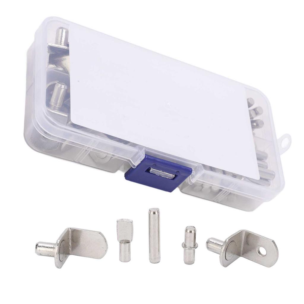 Набор полочных штифтов 5 стилей 88 шт. Никелированные полочные опорные штифты для шкафа дома на колесах, книжной полки, витрины